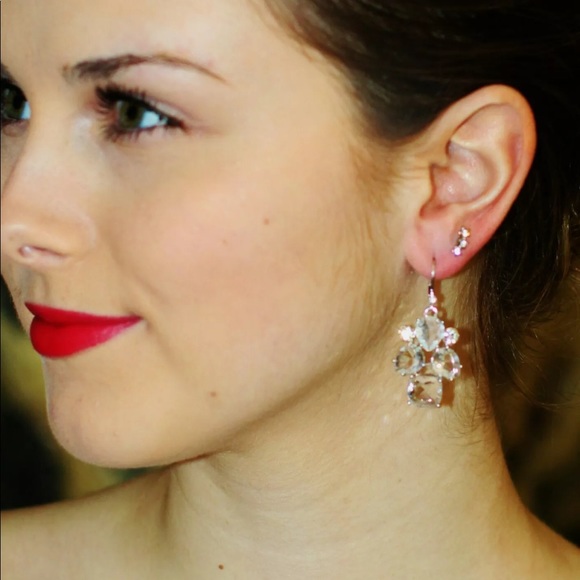 Kate Spade Make Me Blush Crystal Earrings Gold - Picture 4 of 4